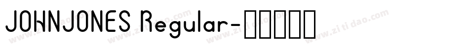 JOHNJONES Regular字体转换
